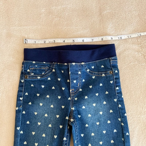 Cat and Jack Hearts Slip-On Denim Toddler Jeggings - Size 3T - Picture 7 of 10
